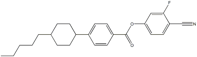 4-CYANO-3-FLUOROPHENYL 4-(4-PENTYLCYCLOHEXYL)BENZOATE Struktur