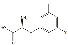 (2R)-2-AMINO-3-(3,5-DIFLUOROPHENYL)PROPANOIC ACID Struktur