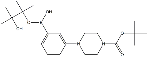 3-(4-BOC-PIPERAZINYL)PHENYLBORONIC ACID PINACOL ESTER Struktur