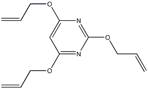 2:4:6-triallyloxypy-rimidine Struktur