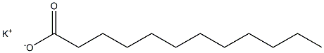 potassium hydrogen laurate Struktur