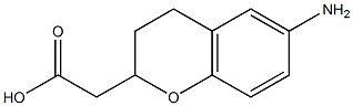 6-AMINOCHROMAN-2-ACETIC ACID Struktur