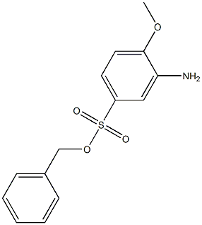 3-AMINO-4-METHOXYBENZENESULFONIC ACID BENZYL ESTER Struktur