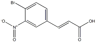 4-BROMO-3-NITROCINNAMIC ACID Struktur