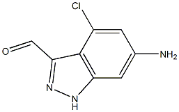 4-CHLORO-6-AMINOINDAZOLE-3-CARBOXYALDEHYDE Struktur