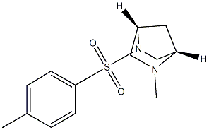 (1S,4S)-2-(4-TOLYLSULFONYL)-5-METHYL-2,5-DIAZABICYCLO(2,2,1)HEPTANE Struktur