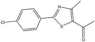 5-ACETYL-2-(4-CHLOROPHENYL)-4-METHYLTHIAZOLE Struktur