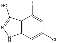 6-CHLORO-4-IODO-3-HYDROXYINDAZOLE Struktur