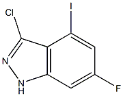 3-CHLORO-4-IODO-6-FLUOROINDAZOLE Struktur