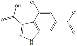 4-CHLORO-6-NITROINDAZOLE-3-CARBOXYLIC ACID Struktur