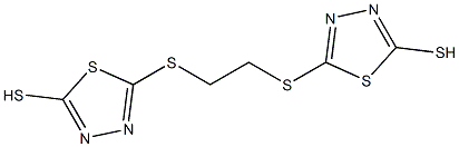 1,2-BIS(5-MERCAPTO-1,3,4-THIADIAZOLE-2-YLTHIO)ETHANE Struktur