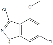 6-CHLORO-4-METHOXY-3-CHLOROINDAZOLE Struktur