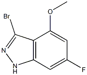 6-FLUORO-4-METHOXY-3-BROMOINDAZOLE Struktur