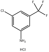 3-AMINO-5-TRIFLUOROMETHYL-1-CHLOROBENZENE HYDROCHLORIDE Struktur