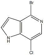 4-BROMO-7-CHLORO-5-AZAINDOLE Struktur