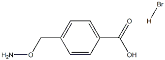 4-(Aminooxymethyl)benzoic acid hydrobromide
 Struktur