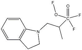 1,1,1-Trifluoro-2-(Indolinylmethyl)Propionic Acid Struktur