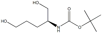 (s)-tert-butyl1,5-dihydroxypentan-2-ylcarbamate Struktur