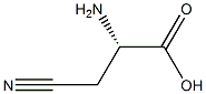 (S)-2-Amino-3-cyanopropionic acid Struktur