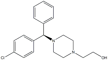 2-{4-[(R)-(4-CHLOROPHENYL)(PHENYL)METHYL]PIPERAZIN-1-YL}ETHANOL Struktur