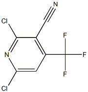 2,6-DICHLORO-3-CYANO-4-TRIFLUOROMETHYLPYRIDINE Struktur