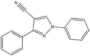 1,3-diphenyl-1H-pyrazole-4-carbonitrile Struktur