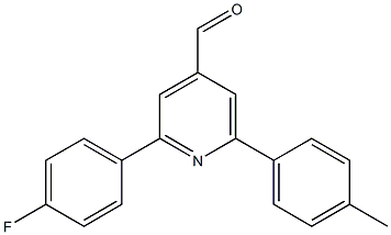 2-(4-fluorophenyl)-6-p-tolylpyridine-4-carbaldehyde Struktur