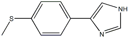 4-(4-(methylthio)phenyl)-1H-imidazole Struktur