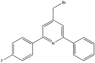 4-(bromomethyl)-2-(4-fluorophenyl)-6-phenylpyridine Struktur