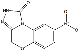 8-Nitro-2,4-dihydro-1-oxo-1,2,4-triazolo[3,4-c][1,4]benzoxazine Struktur