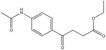 ethyl 4-(4-acetamidophenyl)-4-oxobutanoate Struktur