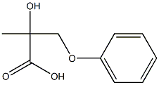 2-Hydroxy-2-methyl-3-phenoxypropanoic acid Struktur