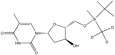 5'-O-tert-Butyldimethylsilyl-D3-thymidine Struktur