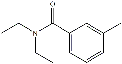 N,N-DIETHYL-M-METHYL-BENZAMIDE Struktur