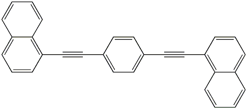 1,4-BIS(1-NAPHTHYLETHYNYL)BENZENE Struktur