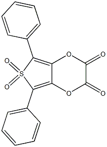 6,6-DIOXO-5,7-DIPHENYL-6H-6-LAMBDA6-THIENO[3,4-B][1,4]DIOXINE-2,3-DIONE Struktur