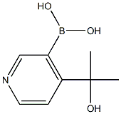 4-(2-HYDROXYPROPAN-2-YL)PYRIDIN-3-YLBORONIC ACID Struktur