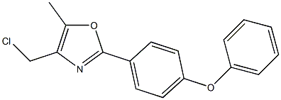 4-(CHLOROMETHYL)-2-(4-PHENOXYPHENYL)-5-METHYLOXAZOLE Struktur