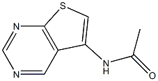 N-(thieno[2,3-d]pyrimidin-5-yl)acetamide Struktur