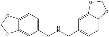 1-(1,3-BENZODIOXOL-5-YL)-N-(1,3-BENZODIOXOL-5-YLMETHYL)METHANAMINE Struktur