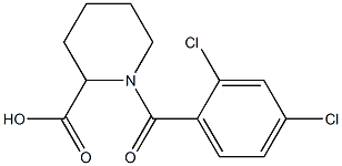 1-(2,4-DICHLOROBENZOYL)PIPERIDINE-2-CARBOXYLIC ACID Struktur