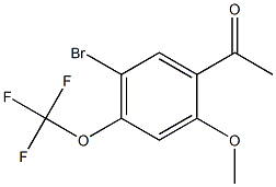 1-(5-BROMO-2-METHOXY-4-TRIFLUOROMETHOXY-PHENYL)-ETHANONE Struktur