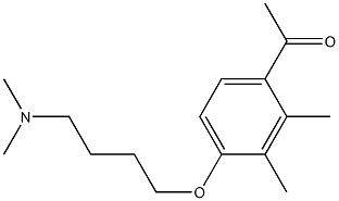 1-[4-(4-DIMETHYLAMINO-BUTOXY)-2,3-DIMETHYL-PHENYL]-ETHANONE Struktur