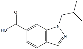 1-ISOBUTYL-1H-INDAZOLE-6-CARBOXYLIC ACID Struktur