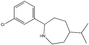 2-(3-CHLOROPHENYL)-5-ISOPROPYLAZEPANE Struktur