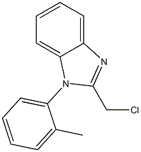 2-(CHLOROMETHYL)-1-(2-METHYLPHENYL)-1H-BENZIMIDAZOLE Struktur