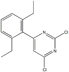 2,4-DICHLORO-6-(2,6-DIETHYLPHENYL)PYRIMIDINE Struktur