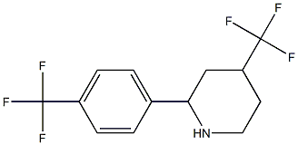 4-(TRIFLUOROMETHYL)-2-[4-(TRIFLUOROMETHYL)PHENYL]PIPERIDINE Struktur