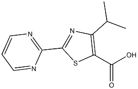 4-ISOPROPYL-2-PYRIMIDIN-2-YL-1,3-THIAZOLE-5-CARBOXYLIC ACID Struktur