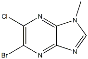 5-BROMO-6-CHLORO-1-METHYL-1H-IMIDAZO[4,5-B]PYRAZINE Struktur